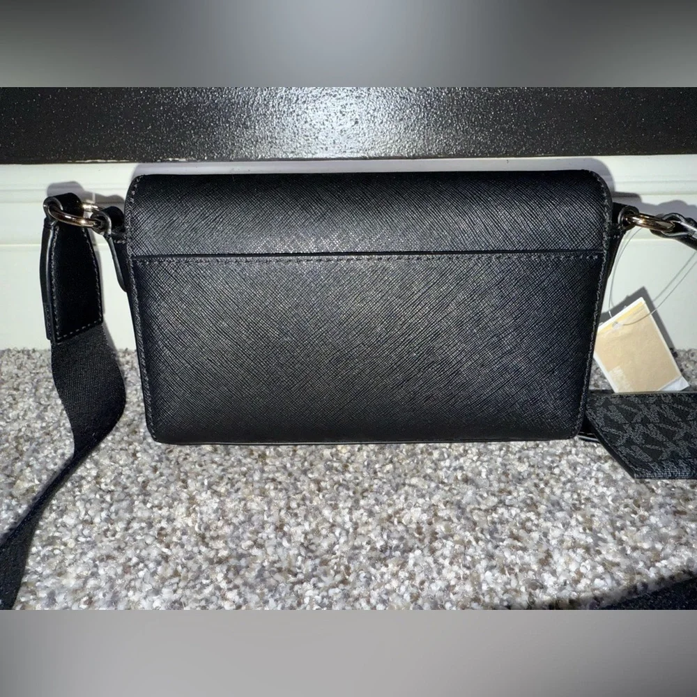 Michael Kors black crossbody purse with mini pouch NWT